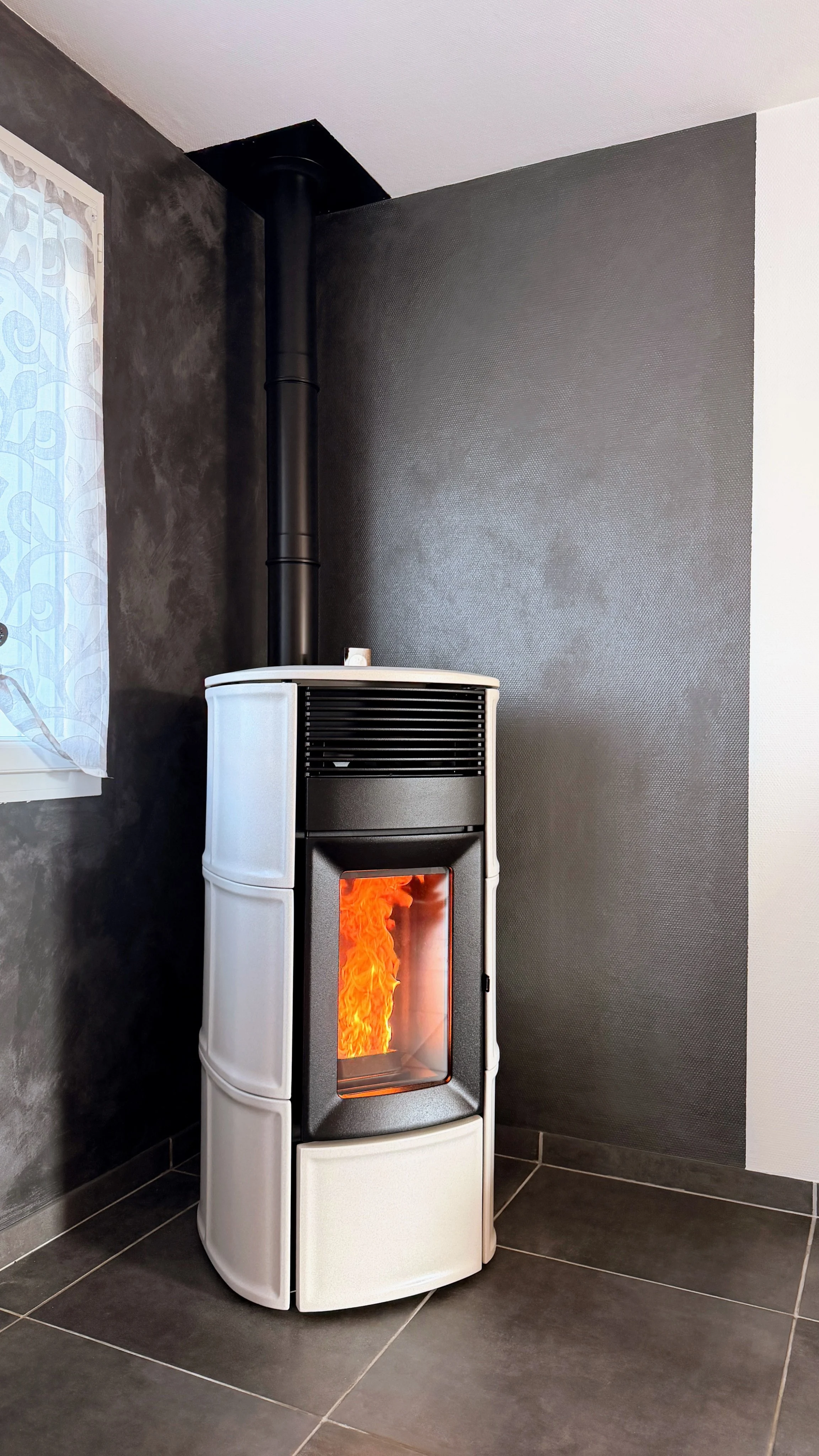 MCZ Club 10kW Rear finition céramique 