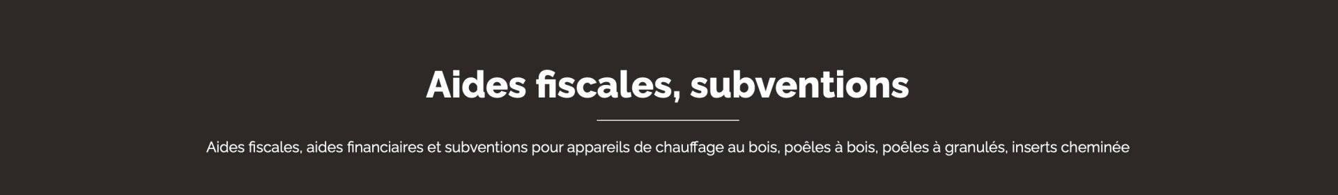Aides financières