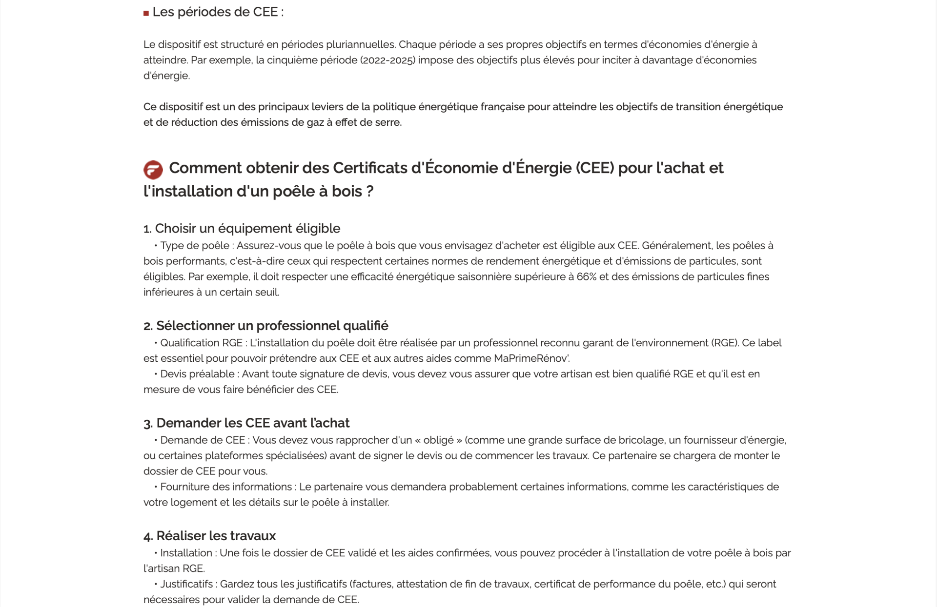 Aides financières CEE